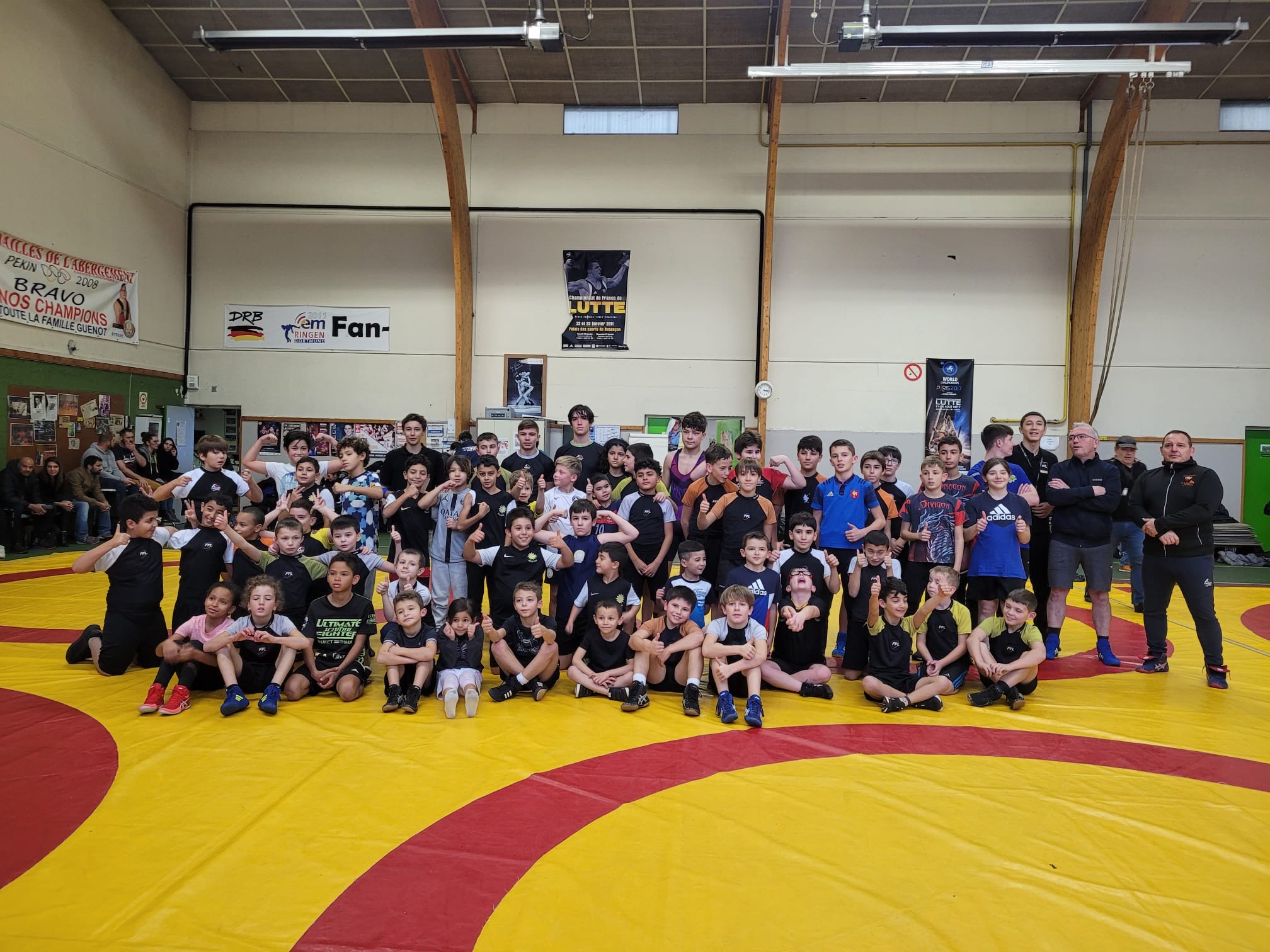 Stage régional pour le club de lutte de Besançon.. CPBesancon Lutte
